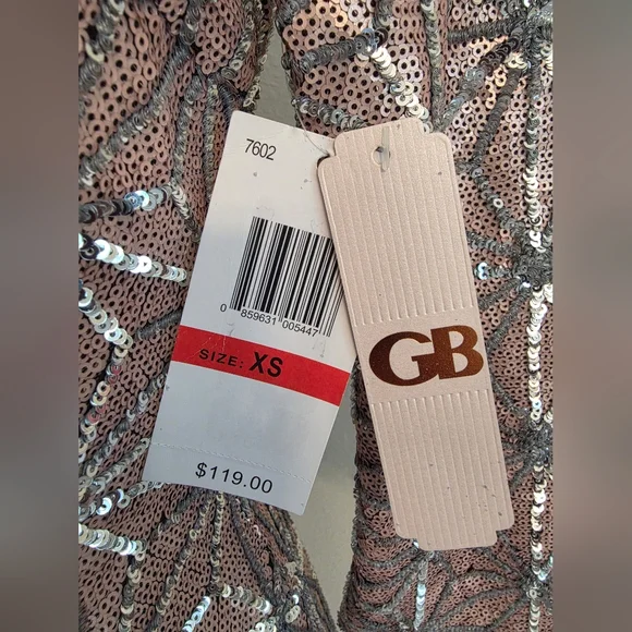 Gianni Bini Pink and Silver Sequin Dress - Picture 9 of 9